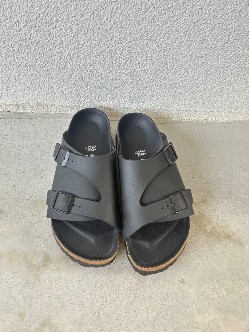 値下げ！Birkenstock ブラック サンダル 36 チューリッヒ　ビルケン