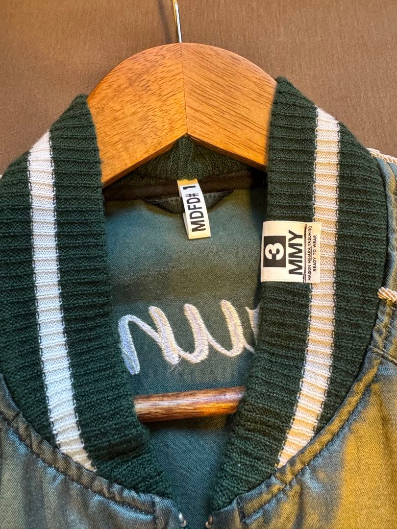 カイエン ミハラヤスヒロ スーベニアジャケット スカジャン グリーン