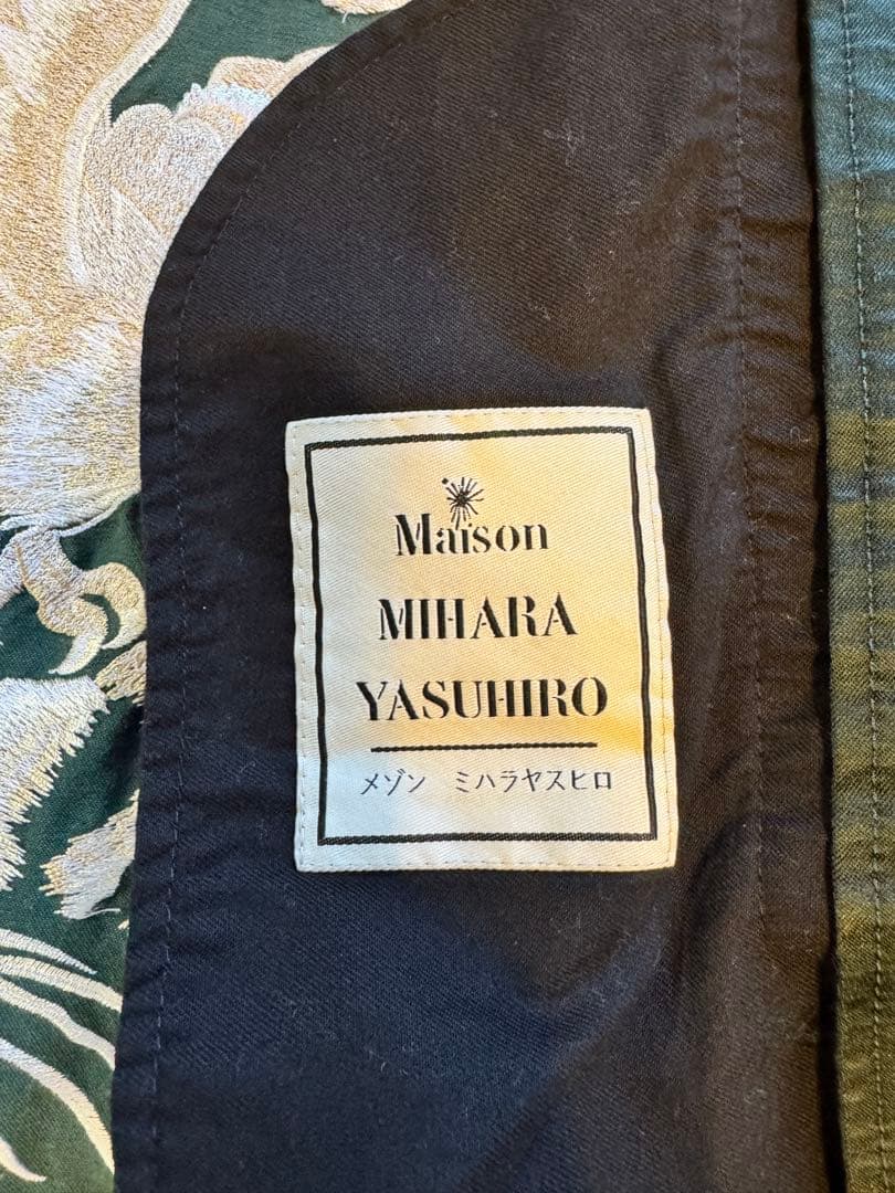 カイエン ミハラヤスヒロ スーベニアジャケット スカジャン グリーン