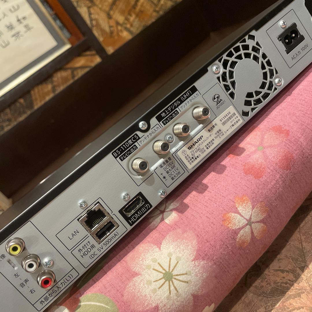 SHARP BD-S580 12倍録 500GB 新品リモ等付フル装備 完動品！