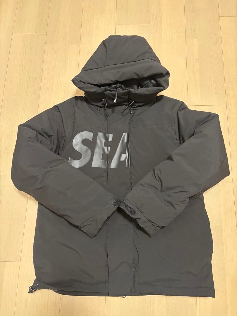 JON-G WIND AND SEAダウンジャケット BLACK サイズＬ