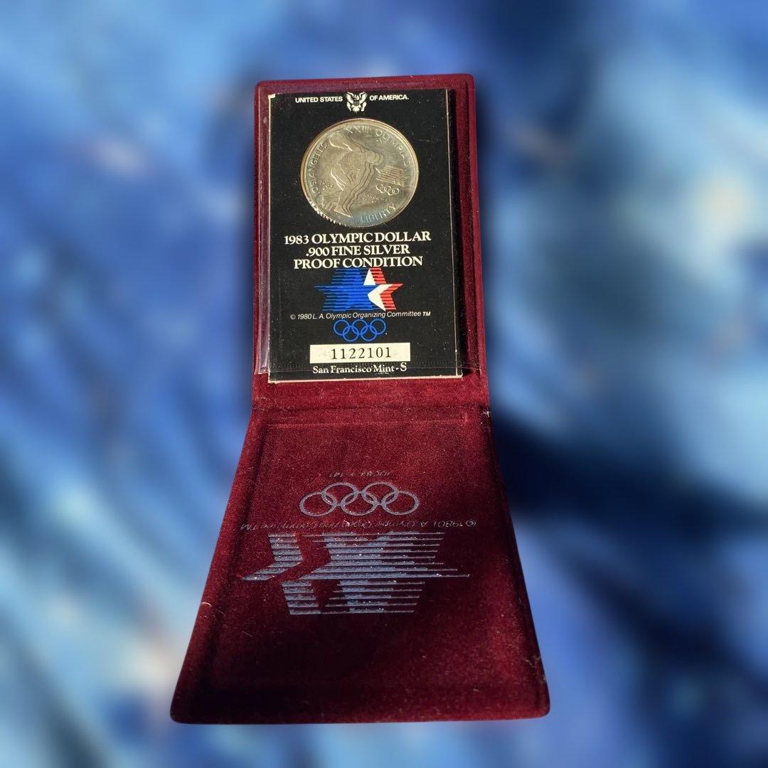オリンピック　1983年ロサンゼルスオリンピック記念銀貨