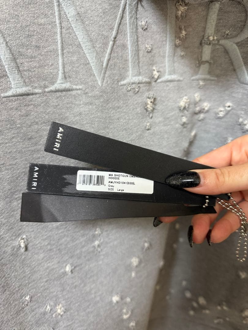 極美品AMIRI アミリ　ショットガンフーディー　メンズLサイズ