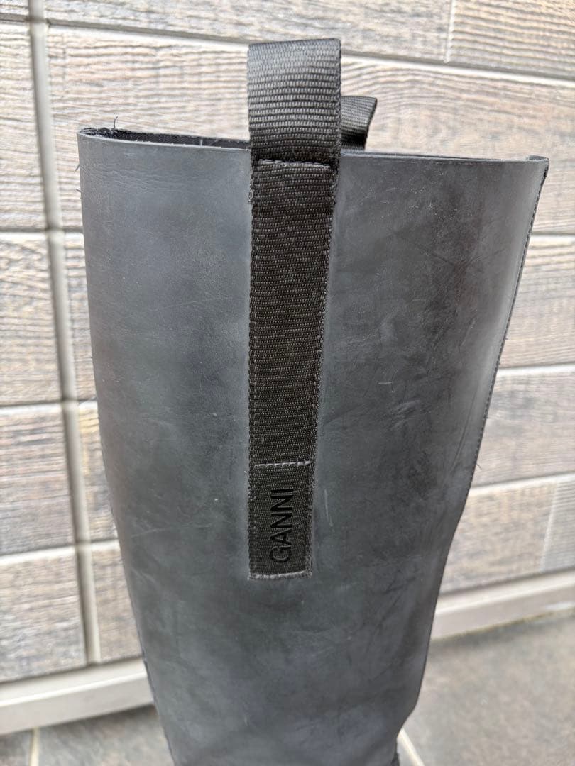GANNI リサイクルラバーブーツ24cm