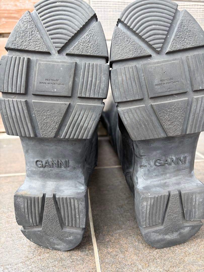 GANNI リサイクルラバーブーツ24cm