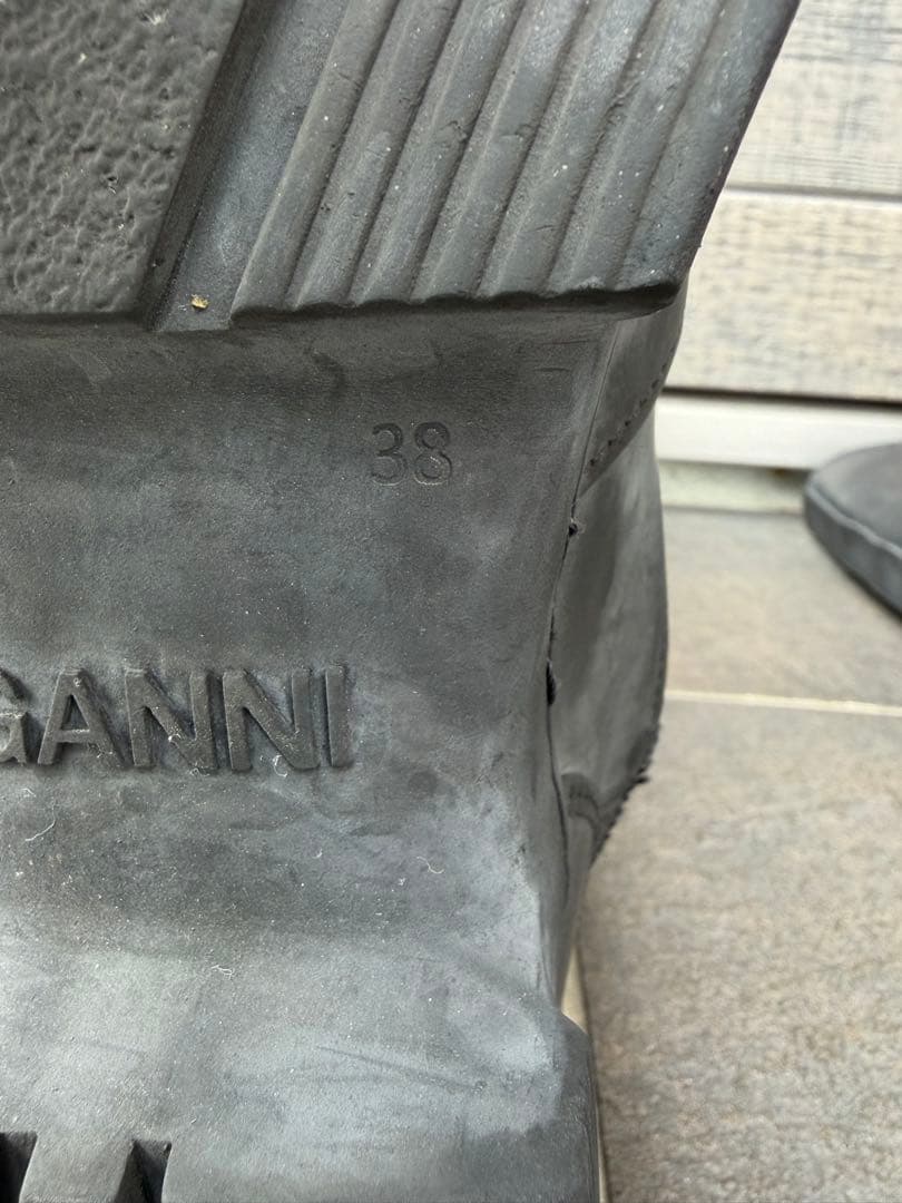 GANNI リサイクルラバーブーツ24cm