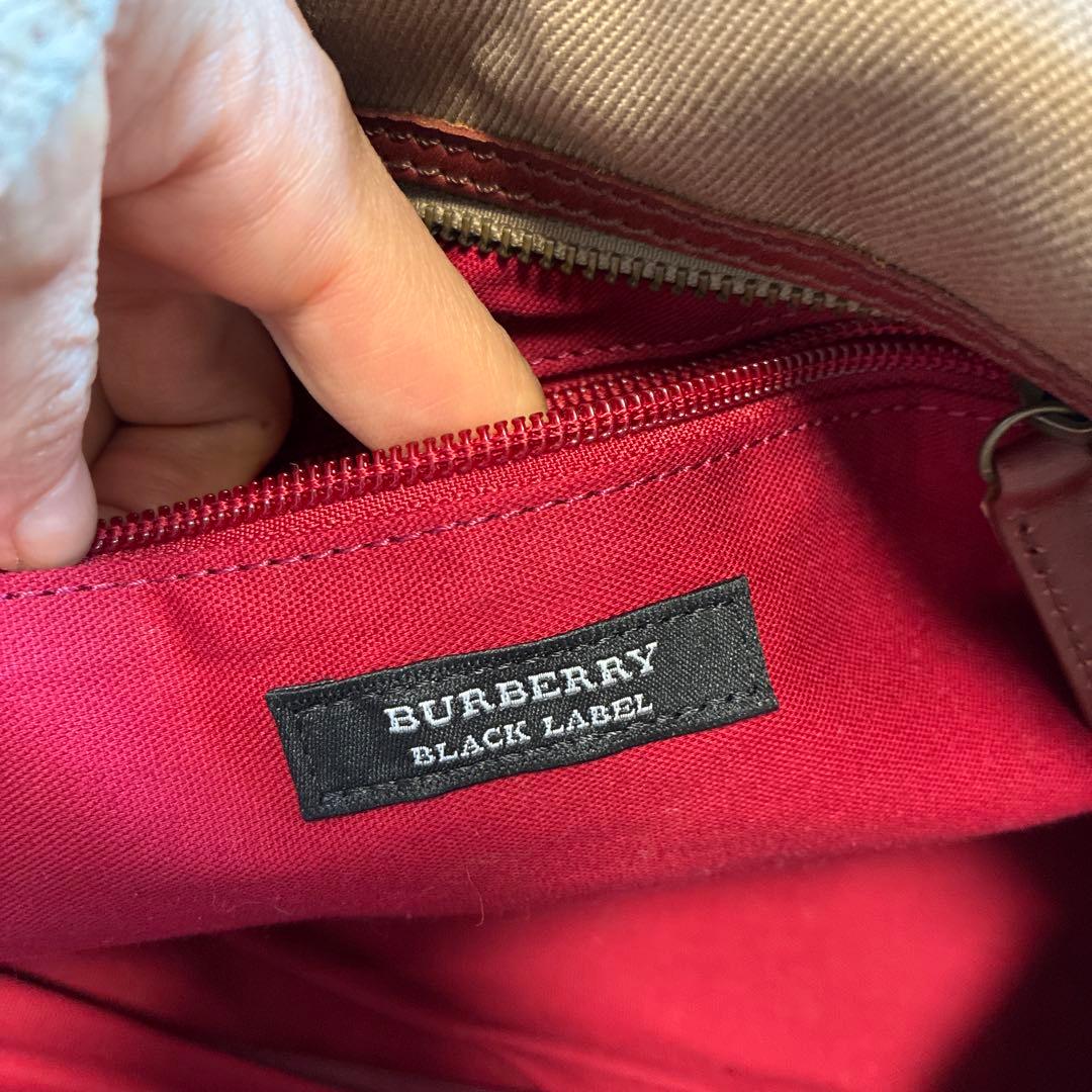 容量　BURBERRY 2way ボストンバッグ レザー　ホースロゴプレート