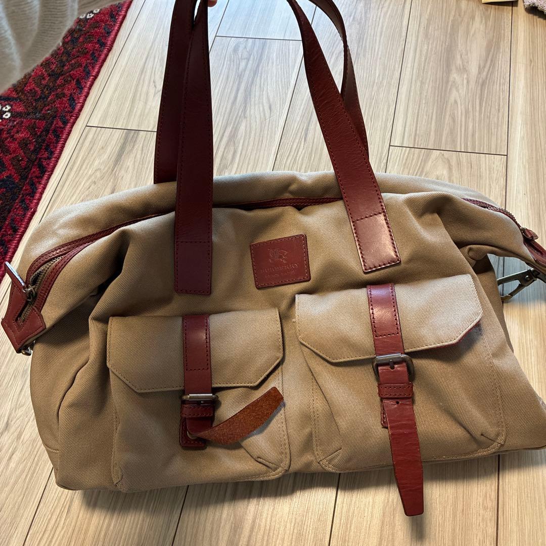 容量　BURBERRY 2way ボストンバッグ レザー　ホースロゴプレート