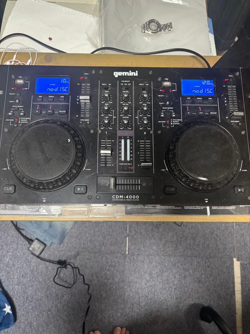 Gemini CDM-4000 DJコントローラー　全ての動作問題なし