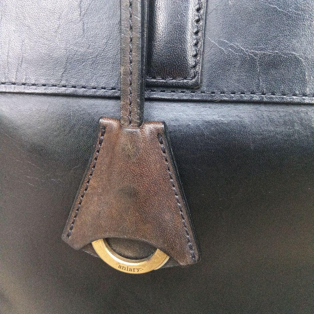 【ヴィンテージ】アニアリ Aniary ブリーフケース 本革 黒 A4 ビジネス