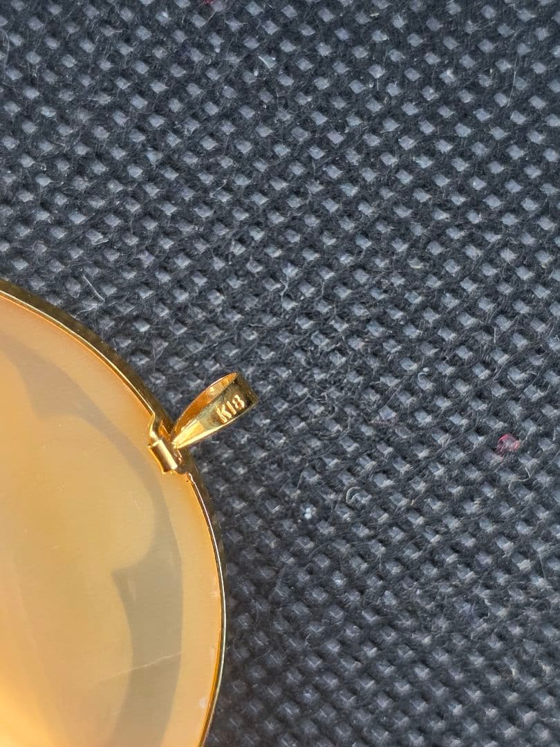 金高騰中 k18 シェルカメオ ペンダントトップ ブローチ アンティーク