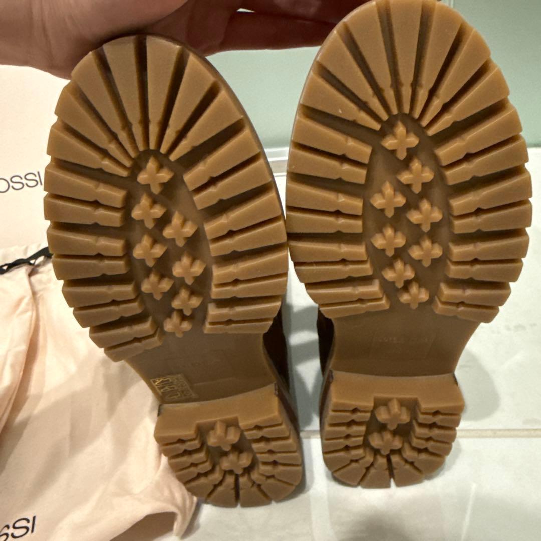 sergio rossi ブラウン サイドゴアブーツ