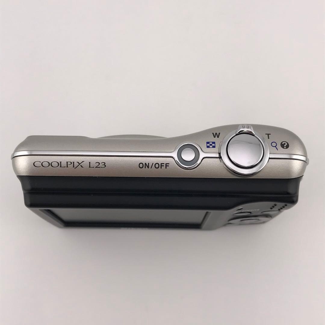 SDカード、リーダー付【動作確認済】Nikon COOLPIX L23 シルバー