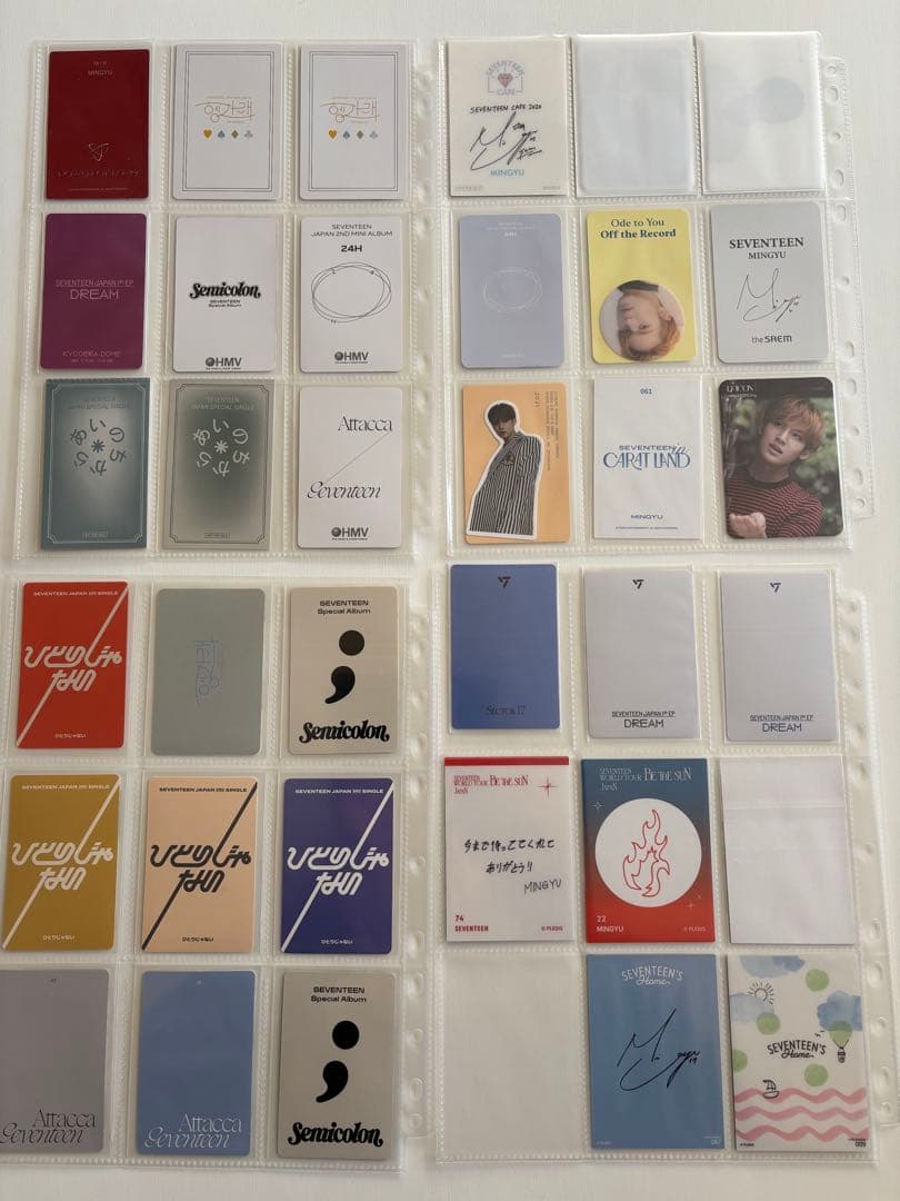 SEVENTEEN MINGYU ミンギュ　トレカ　カード　大量　引退品