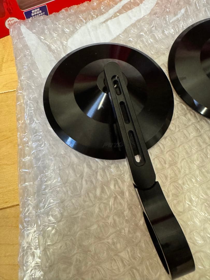 デイトナHIGHSIDERモンタナ2 ブラック　バーエンドミラー　2本セット