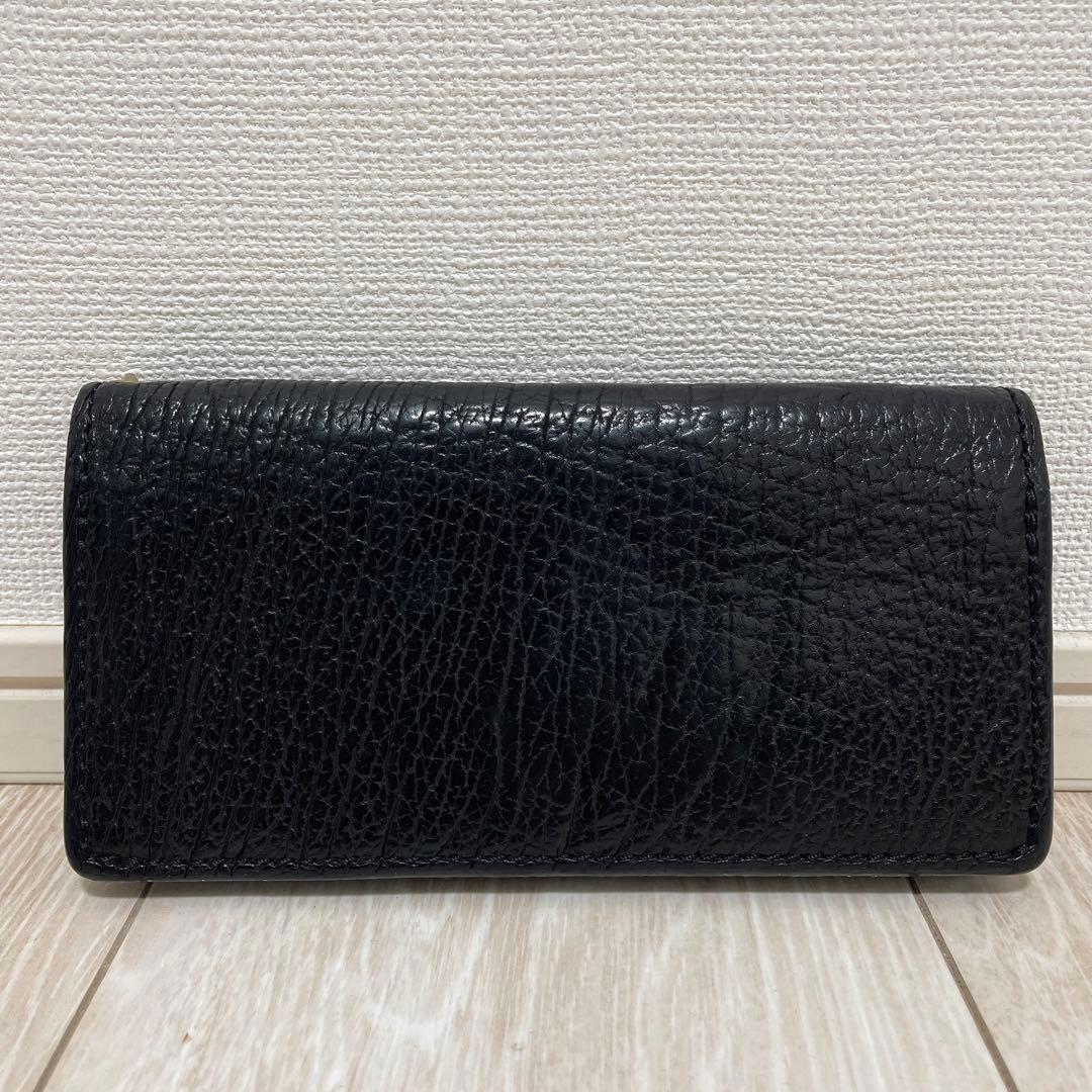 Dolce Vita 長財布 シャークスキン 鮫 レザー ブラック