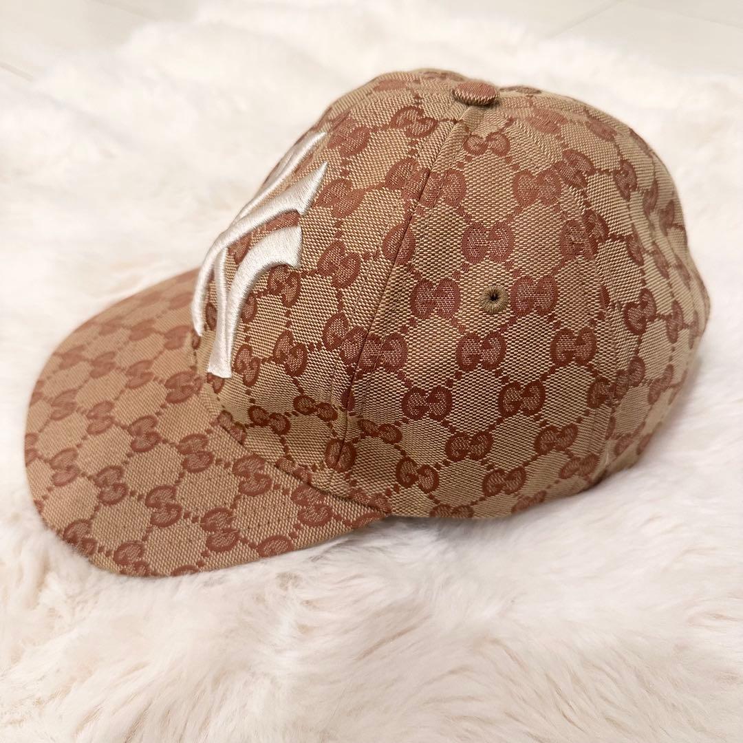 GUCCI×ヤンキース コラボ GG柄キャップ