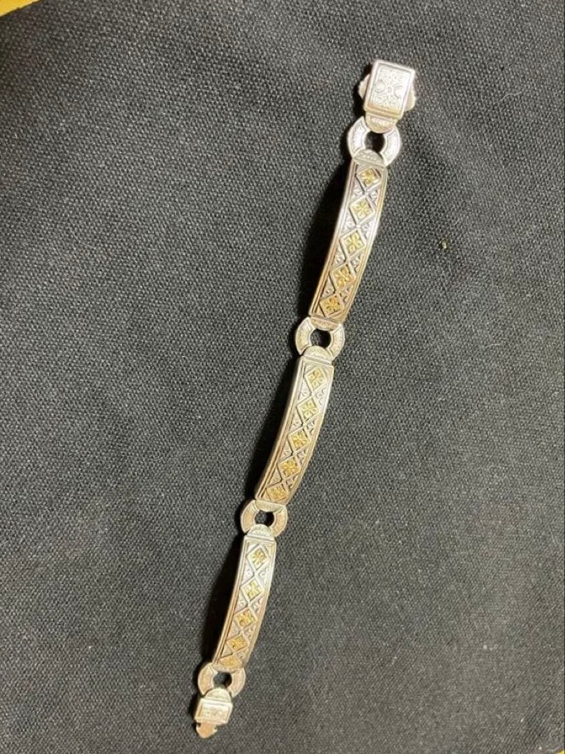 コンスタンティーノ konstantino シルバー18kゴールドブレスレット