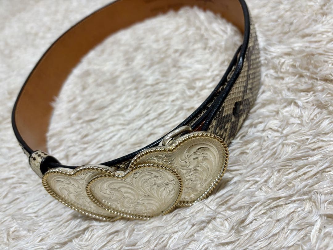 Funny Diamonds Python パイソン　レザーベルト