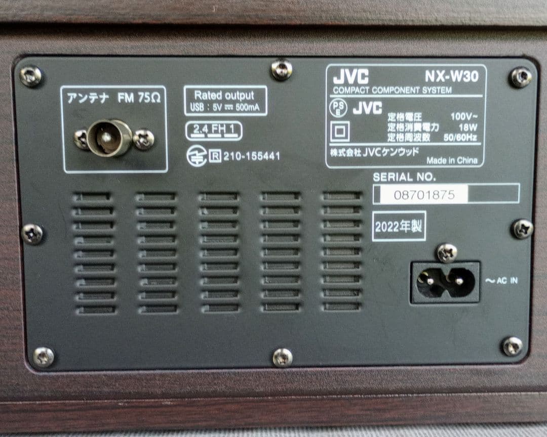 【動作確認済み】JVCコンパクトコンポーネントシステム NX-W30