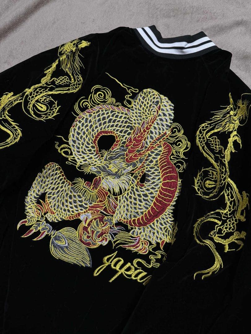 未使用 MOON EYES 別珍 龍日本 スカジャン unisex 美品 限定