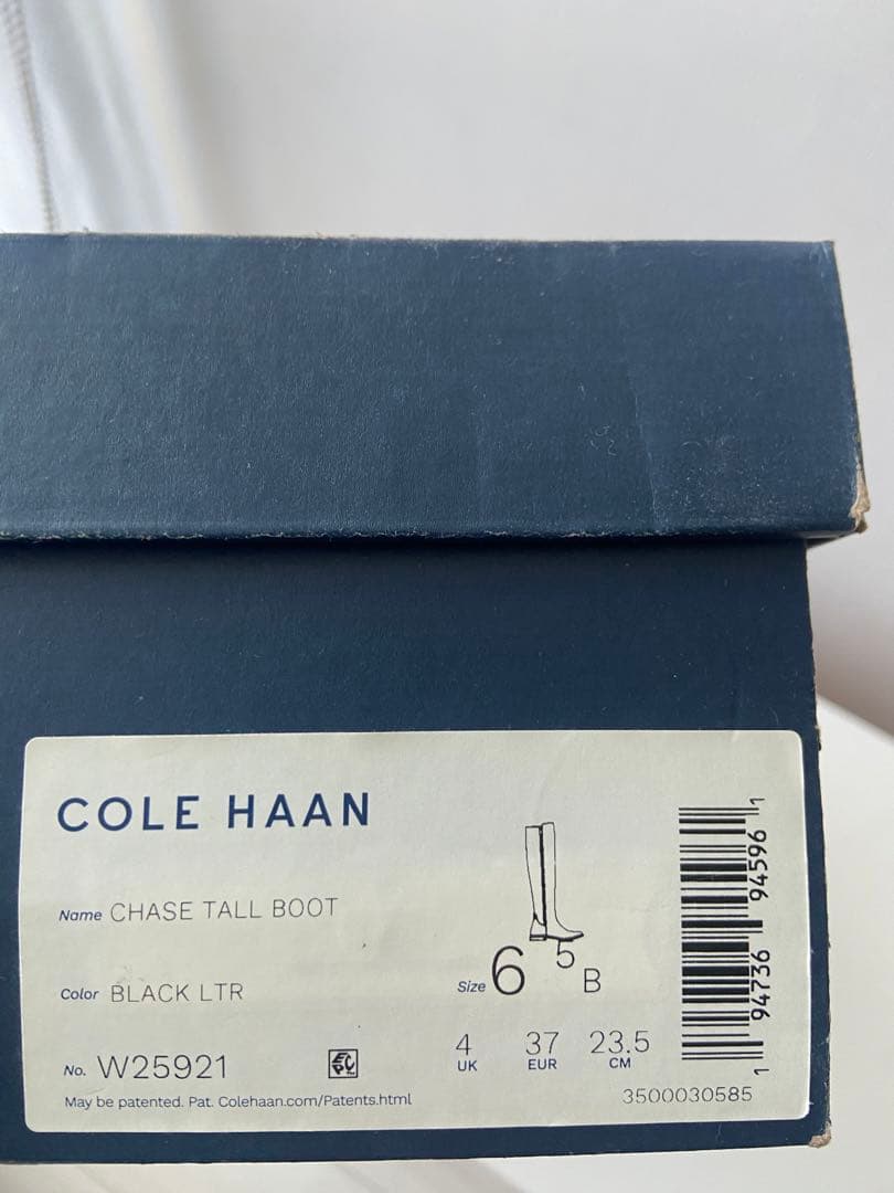 【美品】コールハーン/ニーハイブーツ /ブラック/23.5/サイドファスナー付き