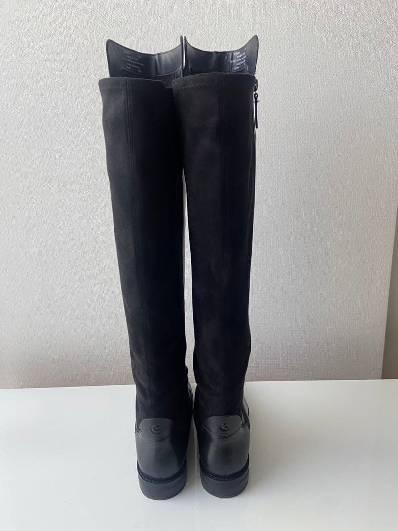 【美品】コールハーン/ニーハイブーツ /ブラック/23.5/サイドファスナー付き