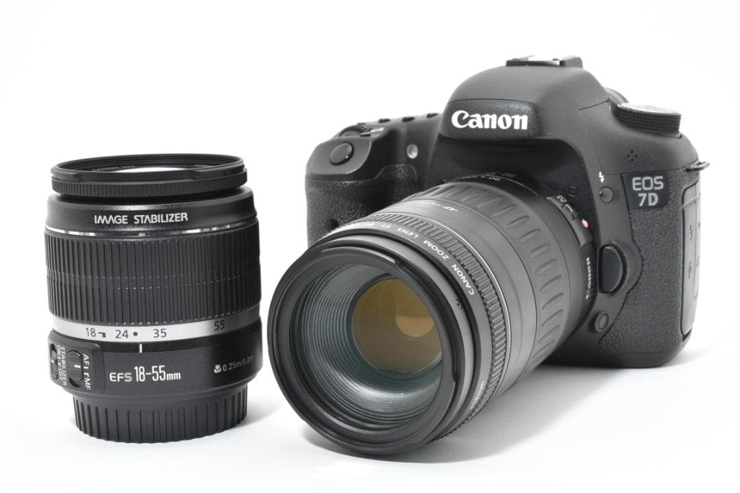 キヤノン Canon EOS 7D ダブルレンズセット 手ぶれ補正付 すぐ使える