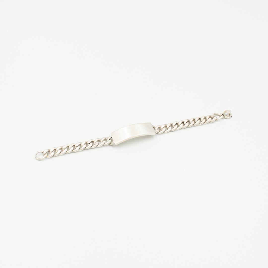 ヴィンテージ ティファニー ID ブレスレット シルバー 20cm 40年代