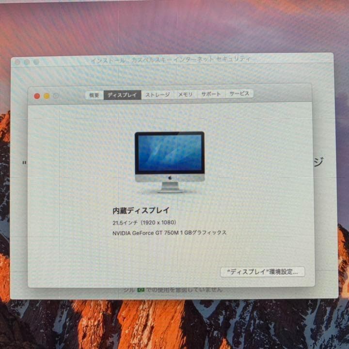 早い者勝ち iMac21.5inch Late 2013 corai5