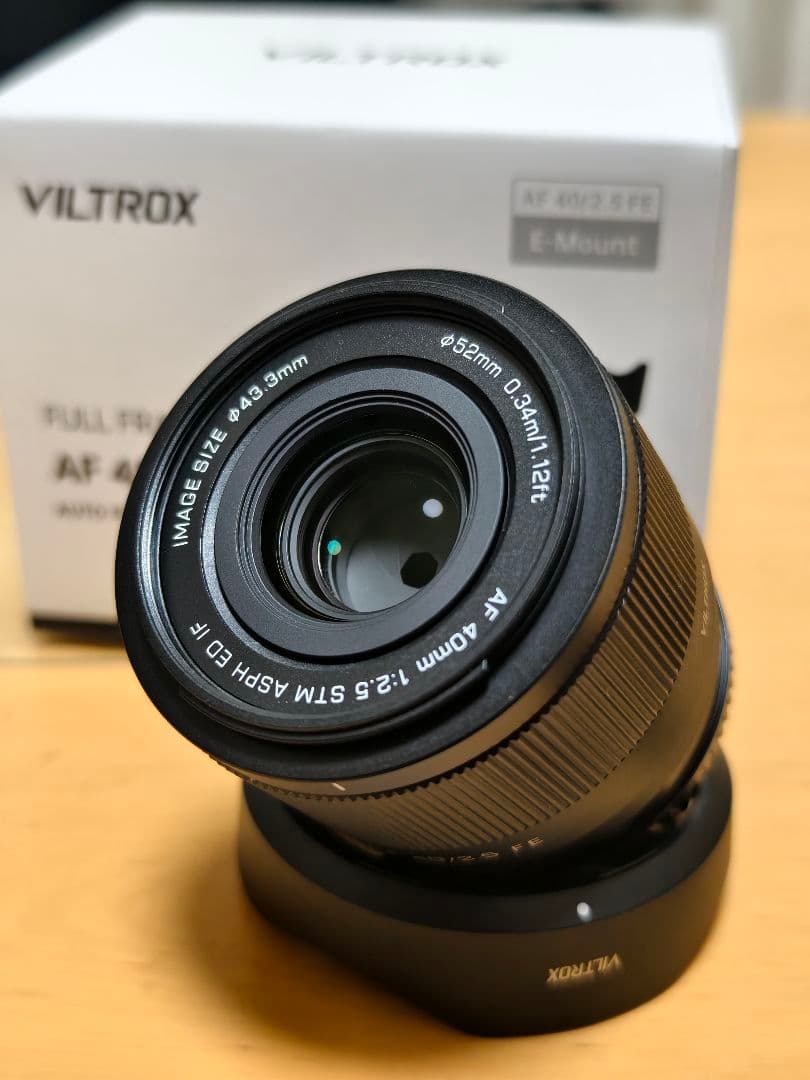 【美品】VILTROX AF 40mm F2.5 FE Eマウントレンズ