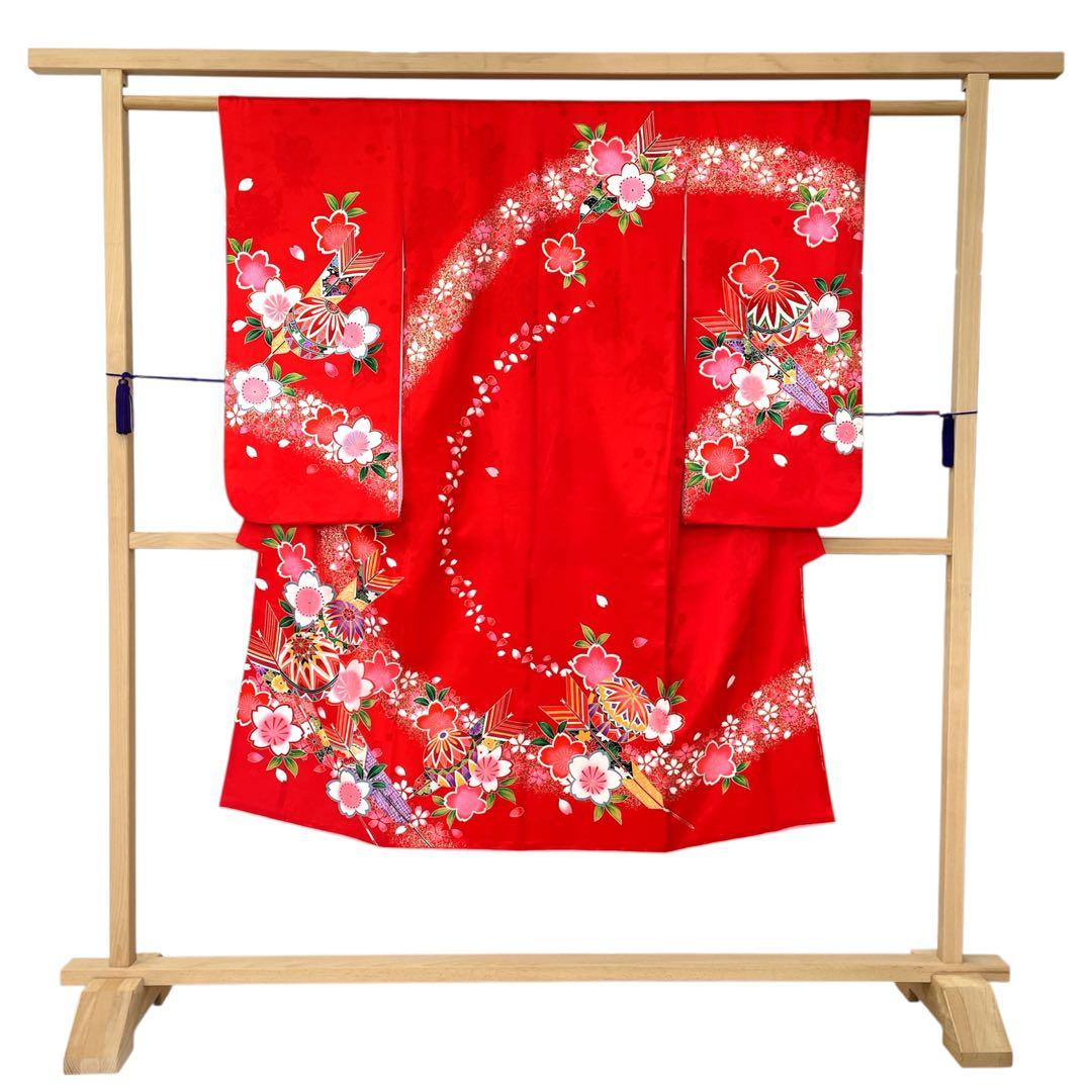 ◎mk-2105　七五三　女の子　着物・襦袢　2点セット　　10-16