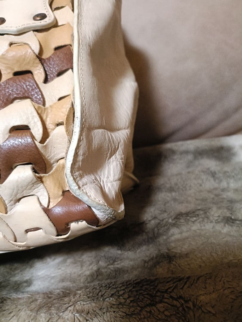 MULBERRY マルベリー ロクサンヌ トライトーンウーブンレザーサッチェル