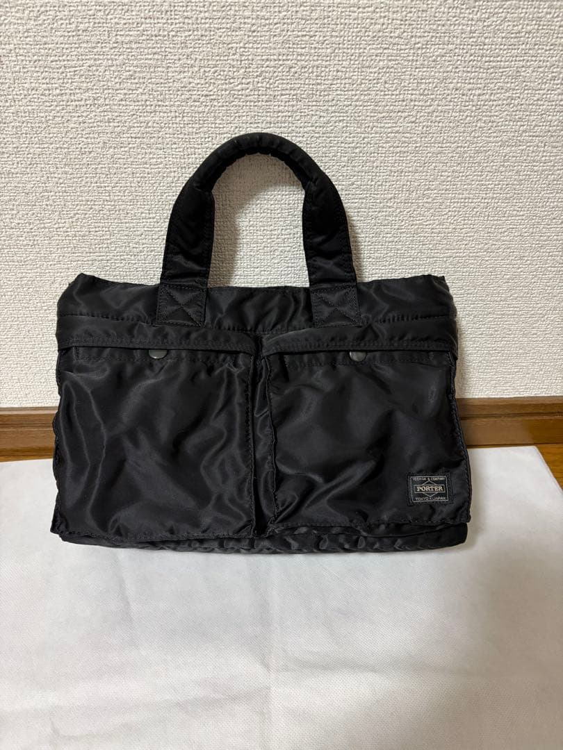 PORTER TANKER ブラックトートバッグS
