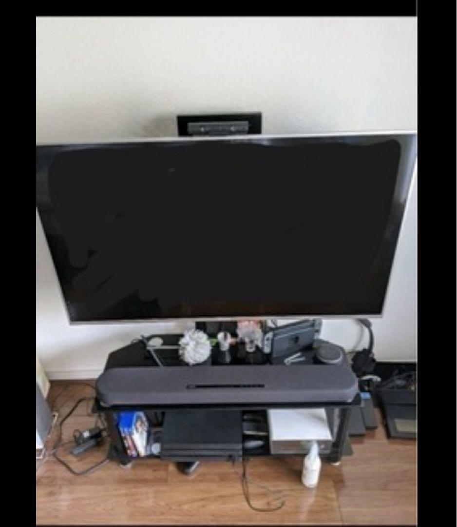 50インチテレビ+テレビ台壁寄せ+ウーファーサウンドバー合計140000over