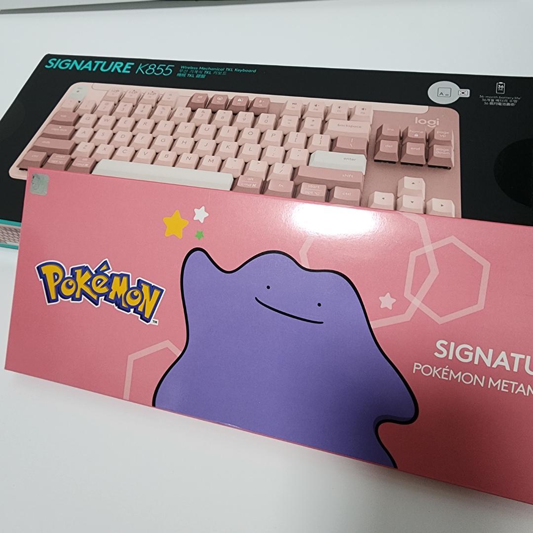 ★期間限定★ 韓国 Logitech ポケモン 無線キーボード メタモン