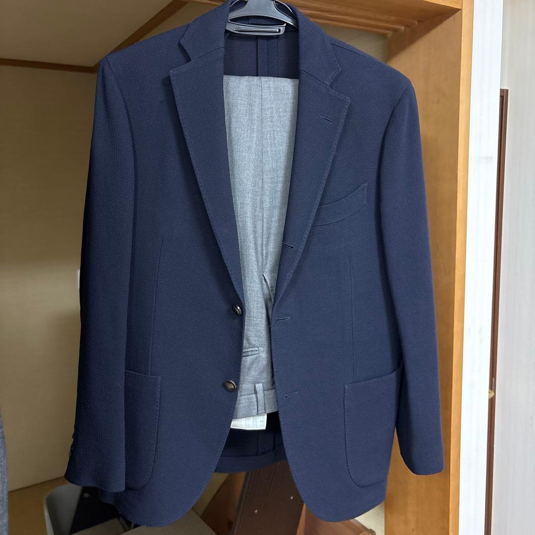 ラルディーニ　ホップサックジャケット(ブートニエール付)48