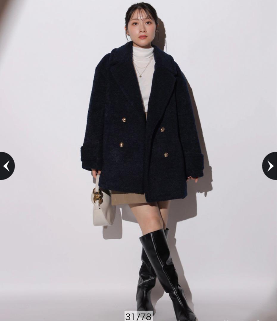 専用　新品同様アプワイザーリッシェ コクーンボアPコートArpege story