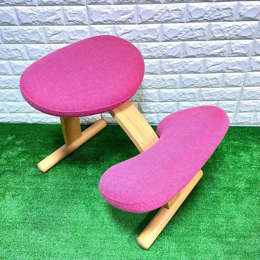 RYBO リボ社 balans EASY バランスチェアー　ピンク　姿勢矯正