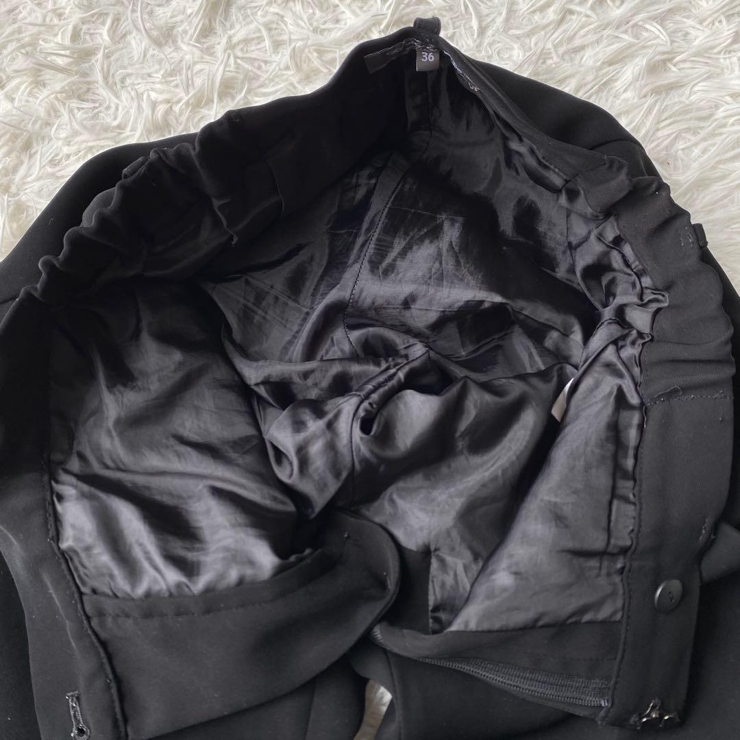 UNITED ARROWS ノーカラー セットアップ　スーツ　ブラック　36 S