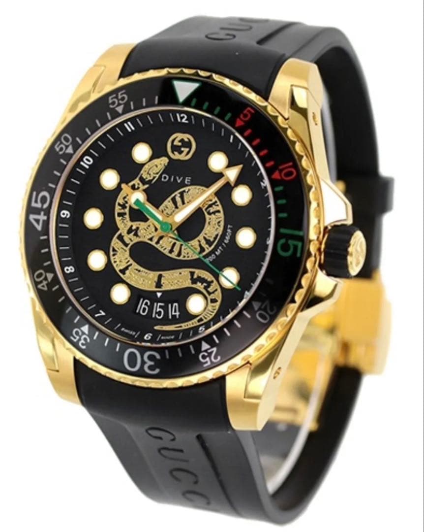 【大人気◆新品】 GUCCI DIVE グッチ ダイブ 蛇 クォーツ 時計