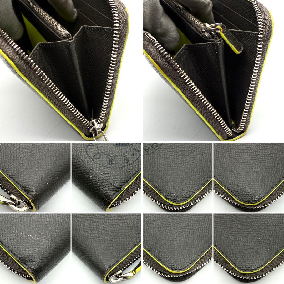 美品 ブルガリ 長財布 藤原ヒロシコラボ フラグメント 長財布 レザー グレー