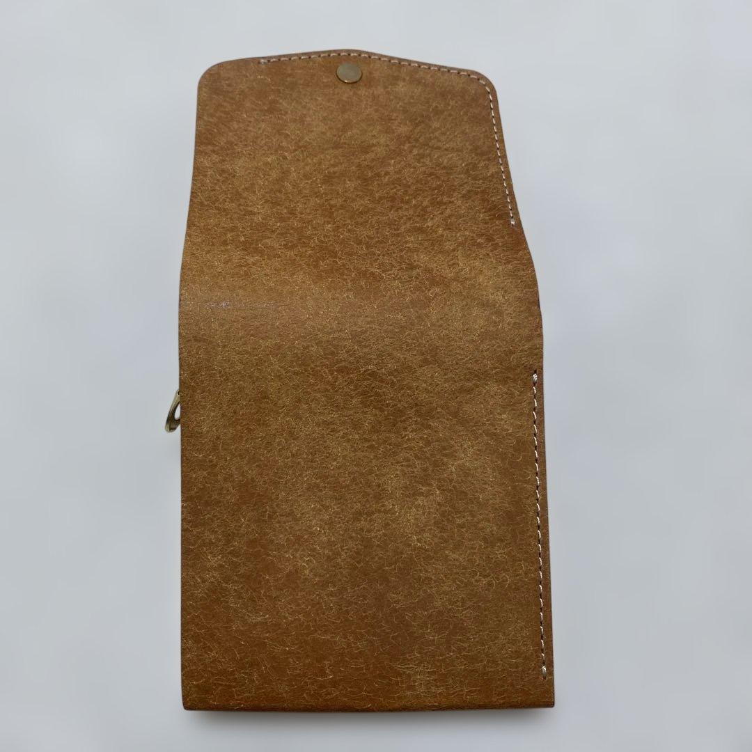 ☘️ 美品　ATELIER MOKU 小さく薄い財布SAKU ブラウン＊QH