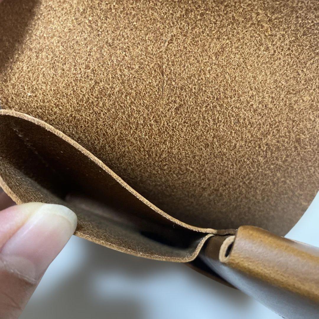 ☘️ 美品　ATELIER MOKU 小さく薄い財布SAKU ブラウン＊QH