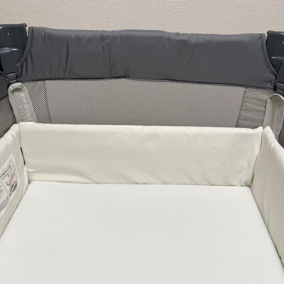 【美品】Aprica アップリカ ココネルエアーAB グレーベアー ベビーベッド