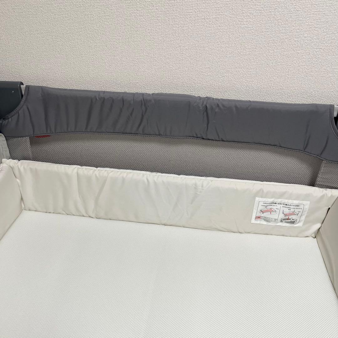 【美品】Aprica アップリカ ココネルエアーAB グレーベアー ベビーベッド