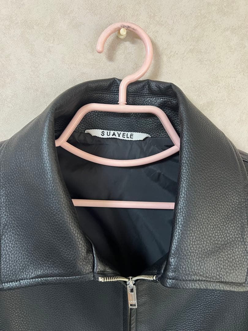 SUAVELE ブラック レザージャケット　サイズ2