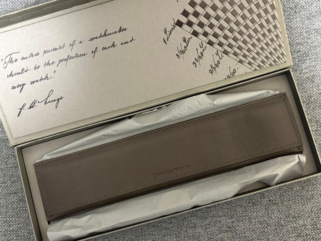 ランゲ&ゾーネ　革　時計ケース　ノベルティ　非売品