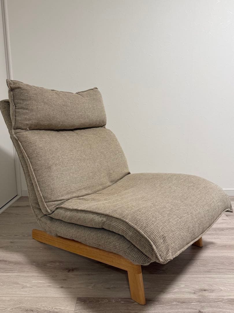 MUJI 無印良品　ハイバックリクライニングソファー　1シーター　ベージュ