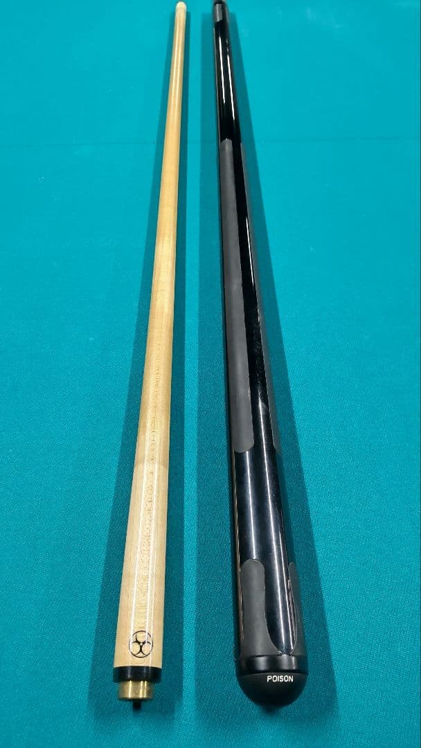 POISON ビリヤードキュー 木製 黒